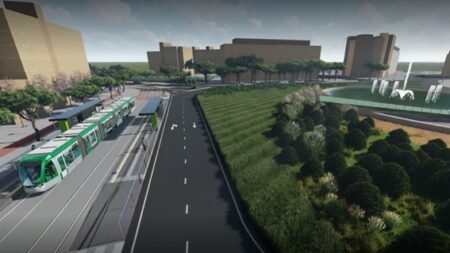 Las obras del tranvía incluyen un puente de 112 metros sobre la A-7 en Vila-seca imagen 1371