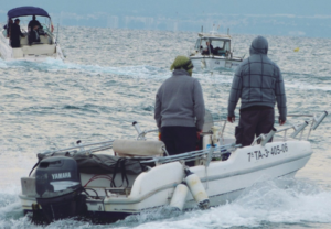 Embarcaciones durante la Festa del Calamar de Salou