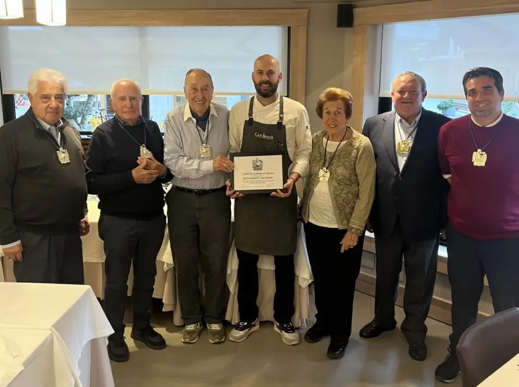 La taula presidencial de l'AGT a Can Bosch