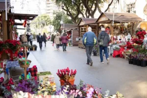 Fira de Nadal, a la Rambla Nova