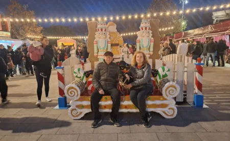 Visitantes de la Fira de Nadal de Cambrils