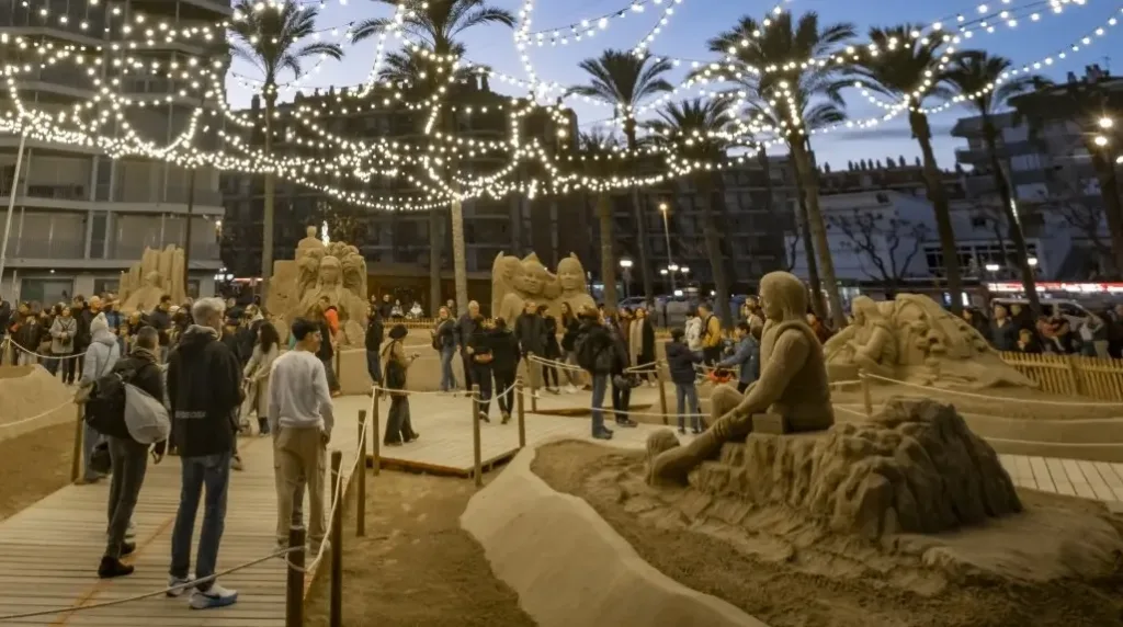 El pesebre está ubicado en el Parc del Pinar del Perruquet