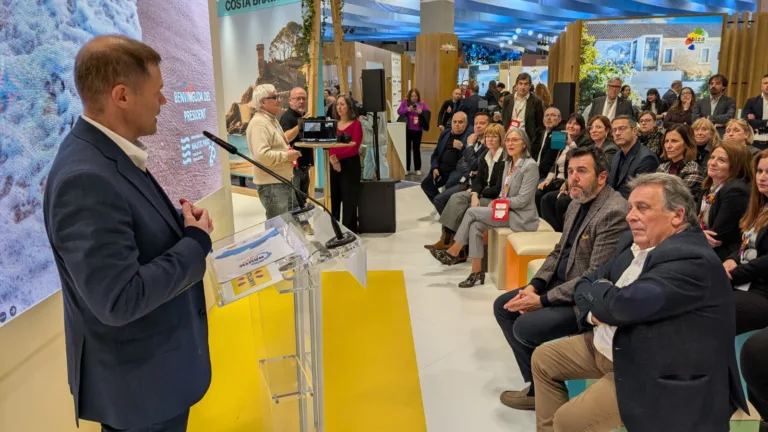 Joaquim Cristià, durante su intervención en Fitur