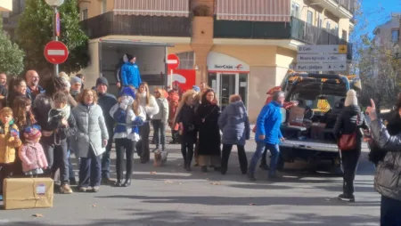 El reparto fue el martes por la mañana