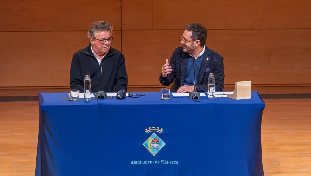 Josep Llinàs y Pere Segura, durante el pregón