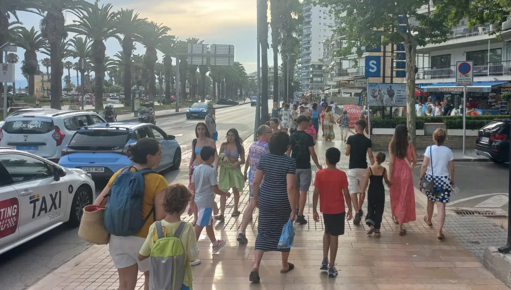 Turistas en Salou, el pasado verano