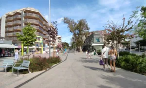 Salou repara desperfectos en la avenida Carles Buïgas meses después de su remodelación Las obras empezaron este lunes