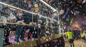 Una carroza del Cós Blanc de Salou