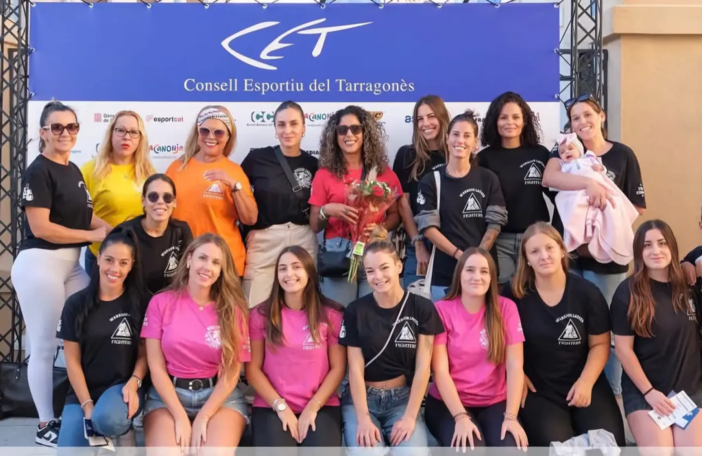 Integrantes de la asociación Warrior Ladies Salou 