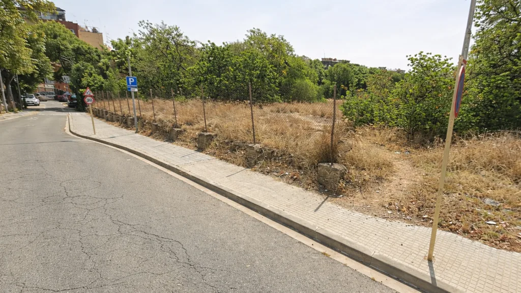 Terreno donde está previsto el aparcamiento disuasorio