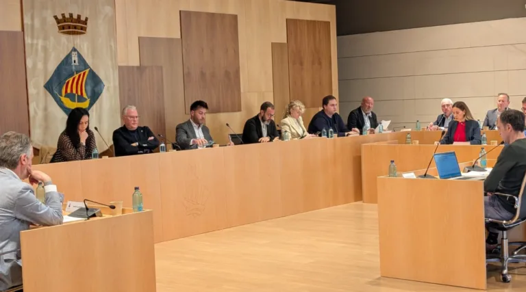 Tensión en el pleno de Salou, con peticiones cruzadas de dimisiones Un instante del pleno del Salou del miércoles