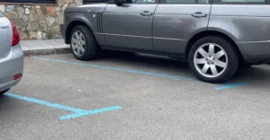 Plazas de aparcamiento de zona azul en Salou