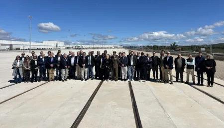 Este martes hubo una visita institucional a la terminal