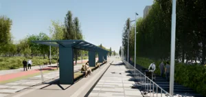 Imagen virtual del Eix Cívic de Salou