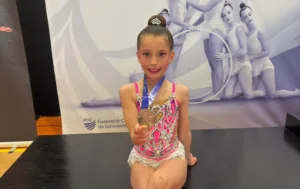 Alba Lozano, amb la medalla de plata