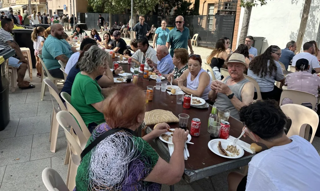 Almuerzo popular de las fiestas del año pasado