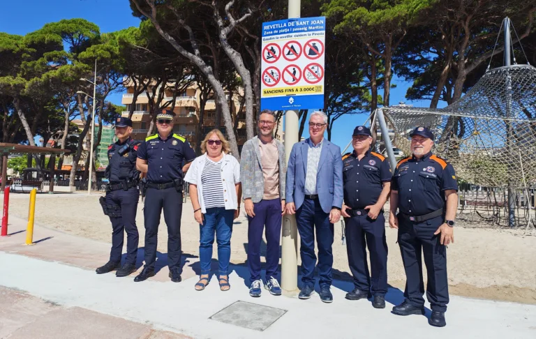 Gran dispositivo de seguridad en La Pineda durante la noche de Sant Joan: «No queremos ser como Barcelona» El amplio dispositivo se ha presentado este viernes