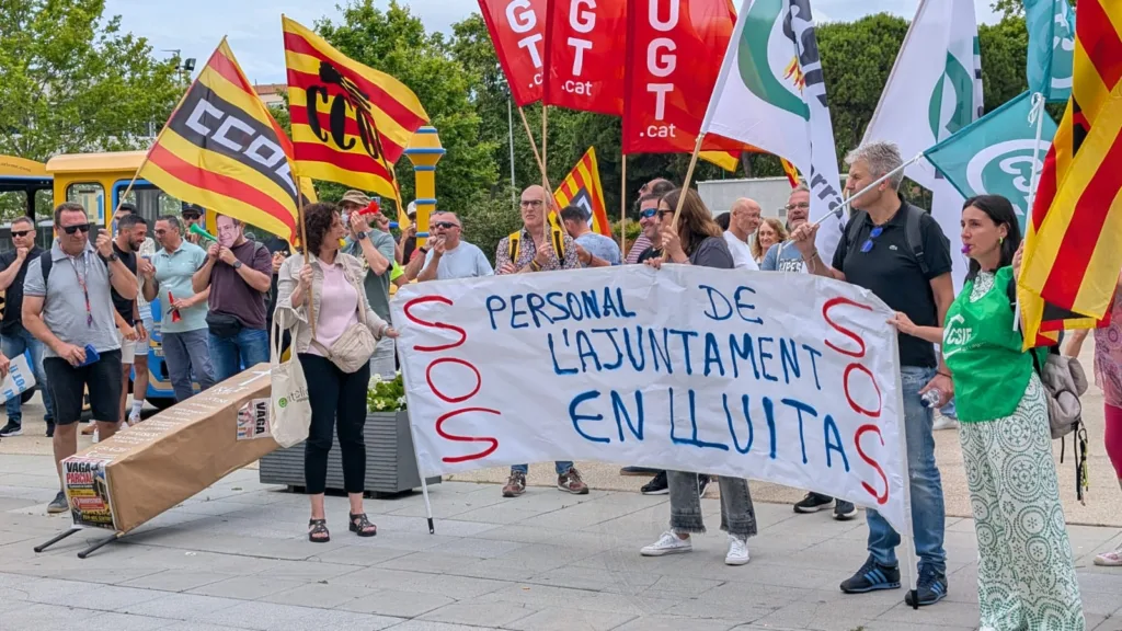 Algunos de los manifestantes
