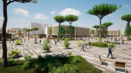 Salou aprueba las expropiaciones para construir el Eix Cívic Imagen virtual del futuro Eix Cívic de Salou