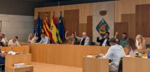 Un instante del pleno de Salou del miércoles