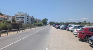 Salou corta un carril de la calle Carles Roig por las obras del tranvía La restricción se mantendrá hasta que acaben los trabajos
