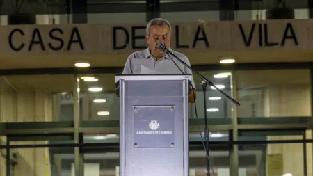 Lluís Rovira, durante el pregón
