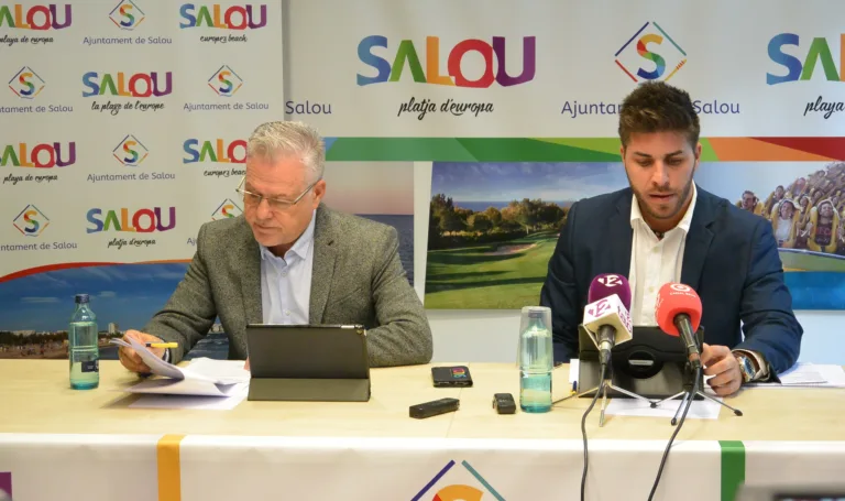 Yeray Moreno (PSC): “La prioridad es consolidar el pacto con Granados” Pere Granados y Yeray Moreno, en una imagen de archivo