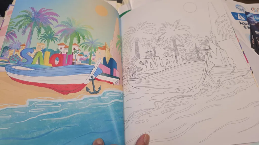 Una de las ilustraciones del libro 'Salou, Colors que Inspiren'