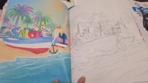 Una de las ilustraciones del libro 'Salou, Colors que Inspiren'