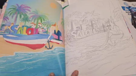 Una de las ilustraciones del libro 'Salou, Colors que Inspiren'