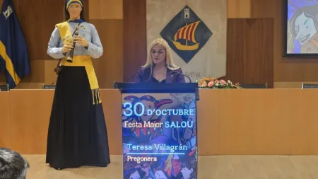 Teresa Villagrán, durante el pregón este lunes