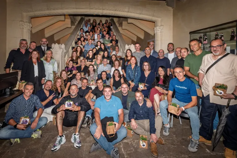Fotografia de grup al Castell de Vila-seca
