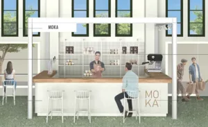 Imagen virtual de una parada del Mercat de la Vila de Cambrils