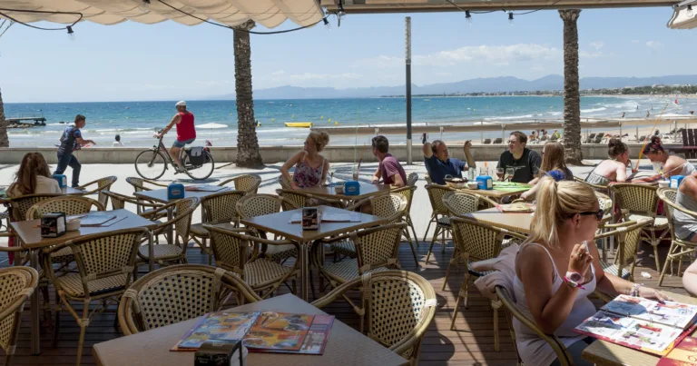 Terraza de un restaurante en Salou